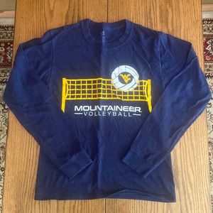 West Virginia Mountaineers WVU Volleyball Long Sleeve T-Shirt